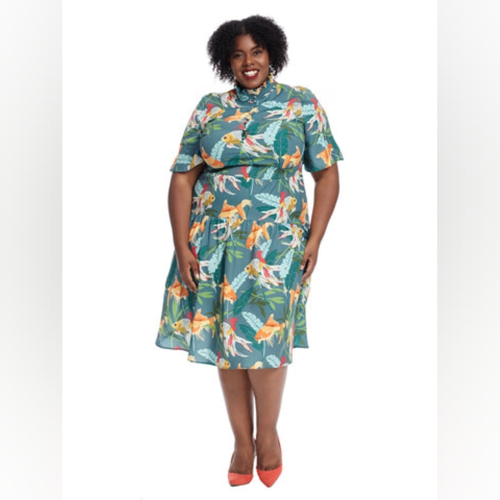 Eloquii woven koi dress, size 26